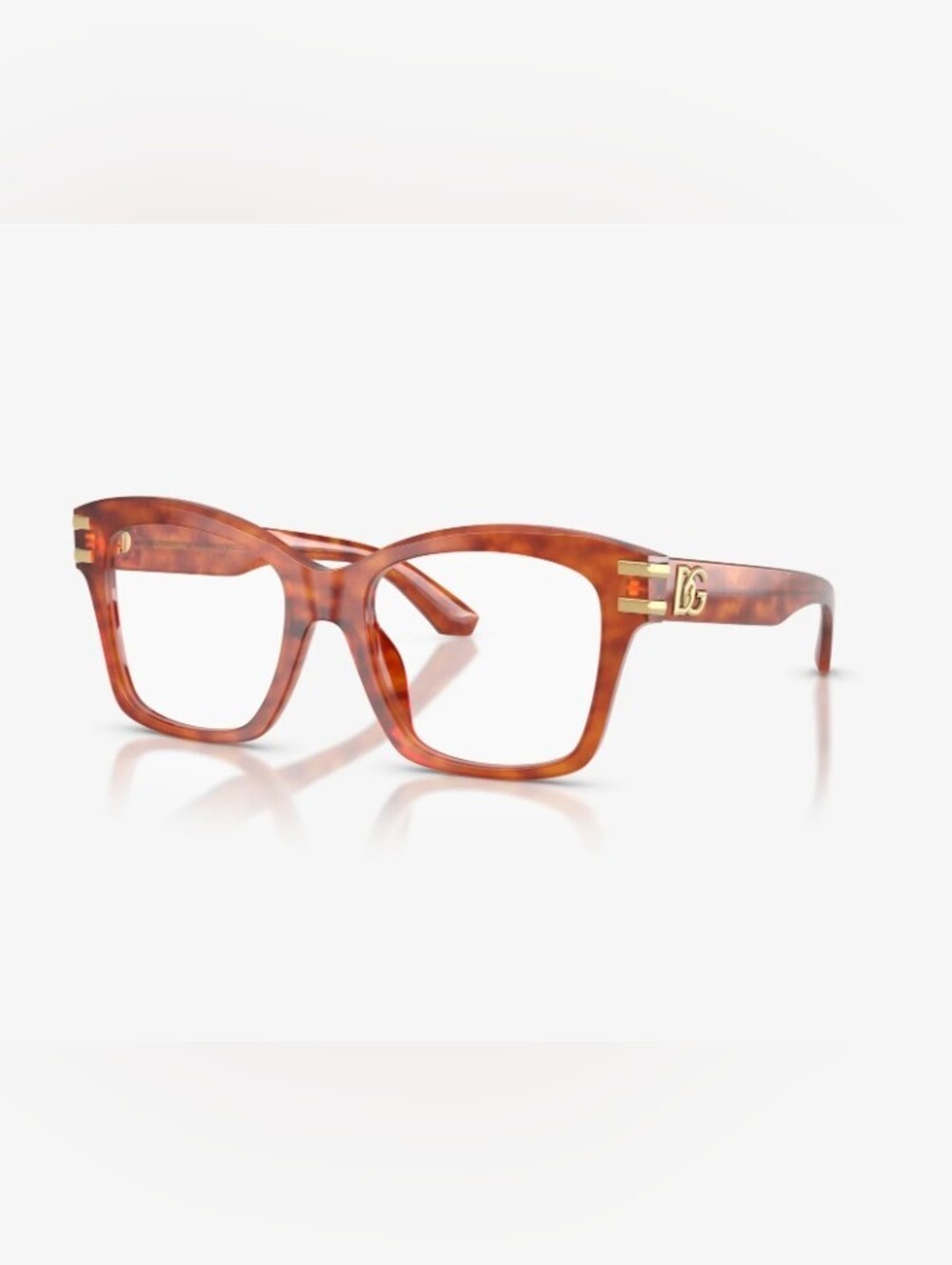 Dolce & Gabbana DG3419 3452 Camel Havana  Eyeglass Frames 52-19-145 NWT